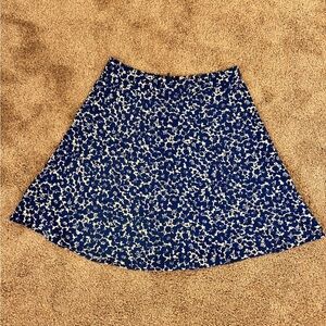 Marine Layer Bonnie Skirt in Blue Ditsy Floral